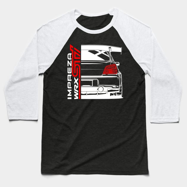 Impreza WRX STI Baseball T-Shirt by gaplexio